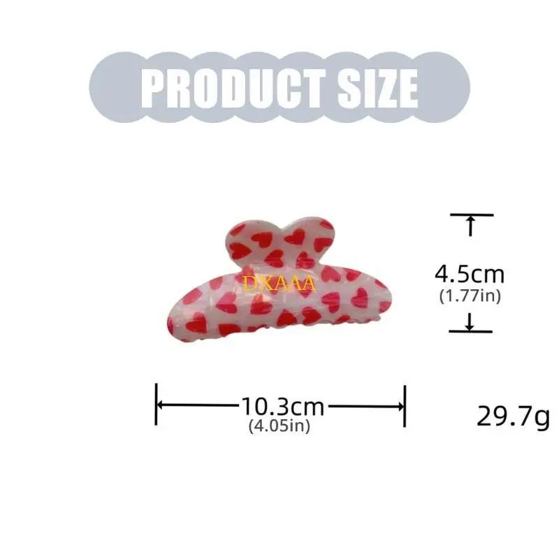 DXAA Unique Lip Design Hair Clip for Women Girls Acrylic Hair Claw Unique Hair Accesories Suitable for Various Hairstyles