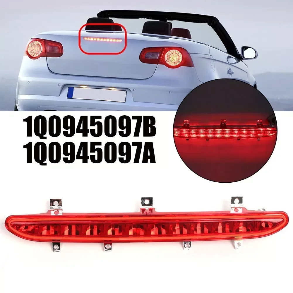 Car LED Rear Boot Third Brake Light High Level Stop Lamp For VOLKSWAGEN EOS 2006-2016 1Q0945097B 1Q0945097A Red Lens