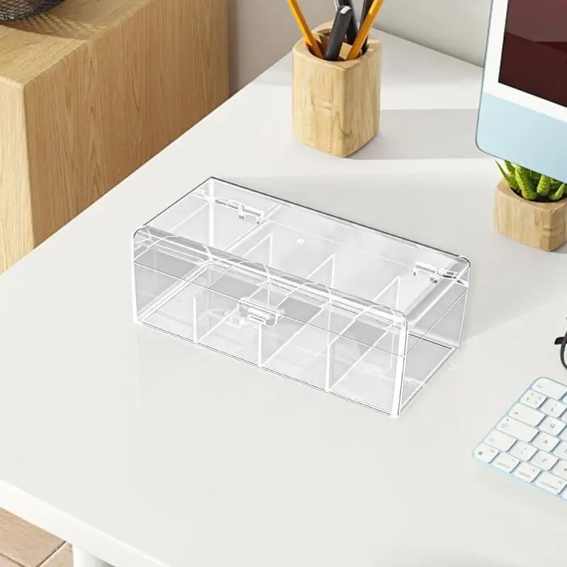 Clear Playing Card Case Card Game Holder Case Card Deck Box Holder Playing Game Card Storage Box Holder For Bank Card Business