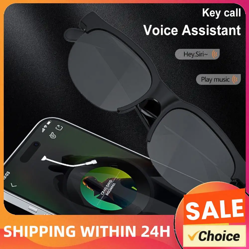 

Умные очки для перевода с ИИ, встроенные микрофон и динамики, беспроводные наушники, музыкальные солнцезащитные очки для мужчин и женщин