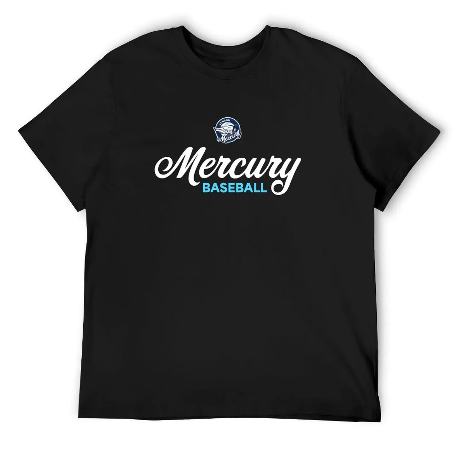 London Mercury Baseball Stack T-Shirt summer clothes anime figures oversized t shirt mens fashion