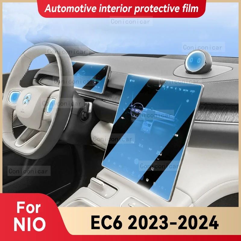 

For NIO EC6 2023 2024 Car Interior Center Console Screen Protective Film Anti-scratch Repair Sticker Accessories