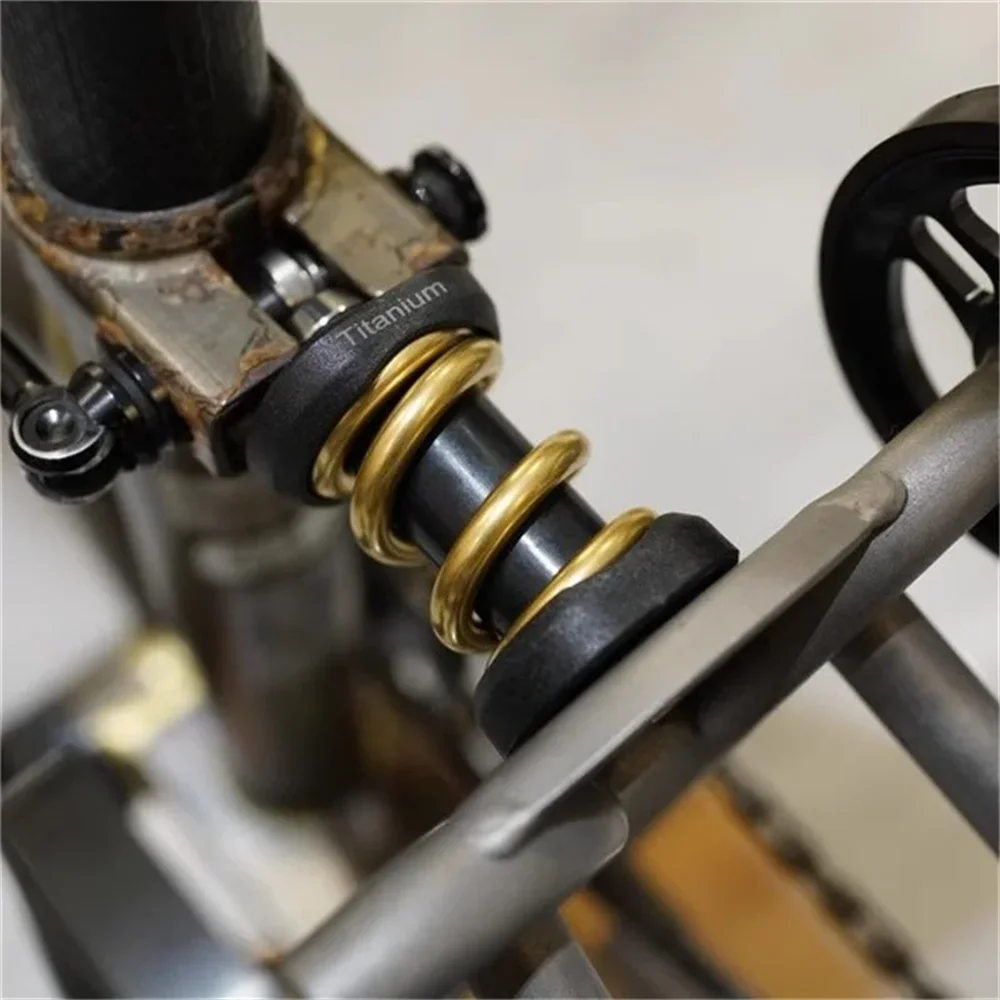 

Unionjack Titanium spring shock absorber for Brompton Cline Aline shock absorber