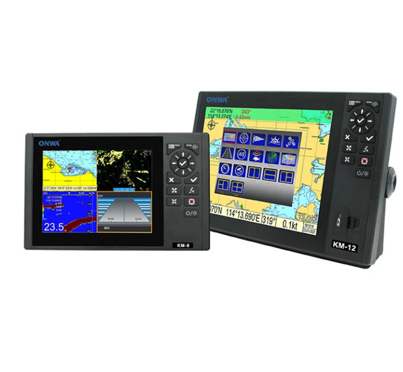 5 in 1 KM-12X Gps Plotter AIS with Fish Finder and Radar 12inches Chart Plotter Multi Function Play