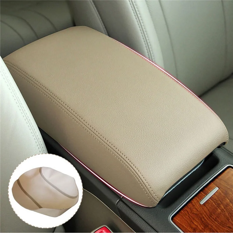 For 2007-2011 Car Center Console Armrest Cover Arm Rest Cover Pad Protector Accessories Beige