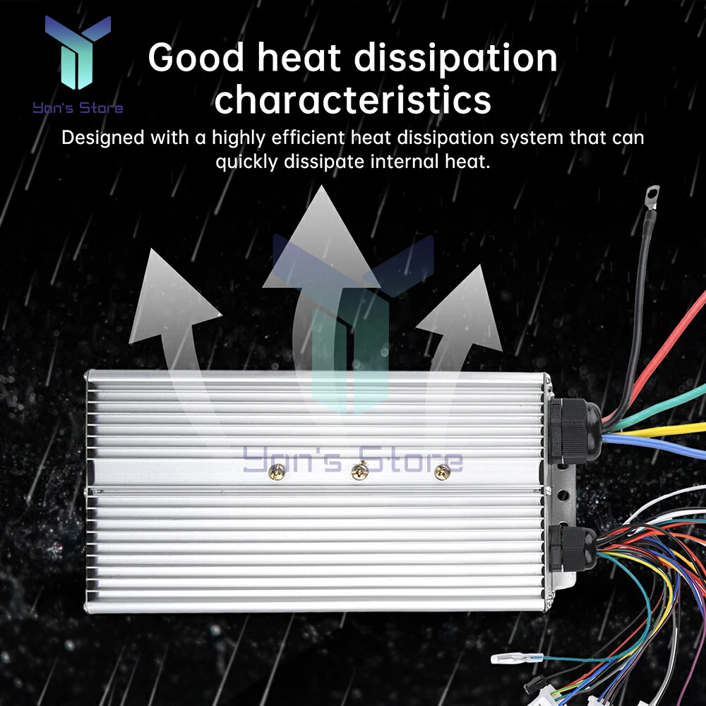 Produktbild von Iubfegt 48V–72V 5000W FOC Drehstrom-Controller Für Bürstenlose E-Fahrzeuge – Dreirad & E-Bike
