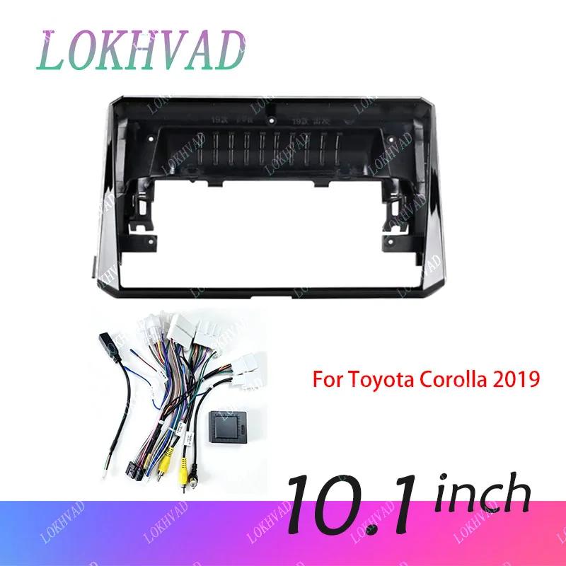 10.1 Inch Car Radio Fascia Frame Adapter For Toyota Levin Corolla 2Din Stereo Panel Mount Installation Trim Kit with canbus