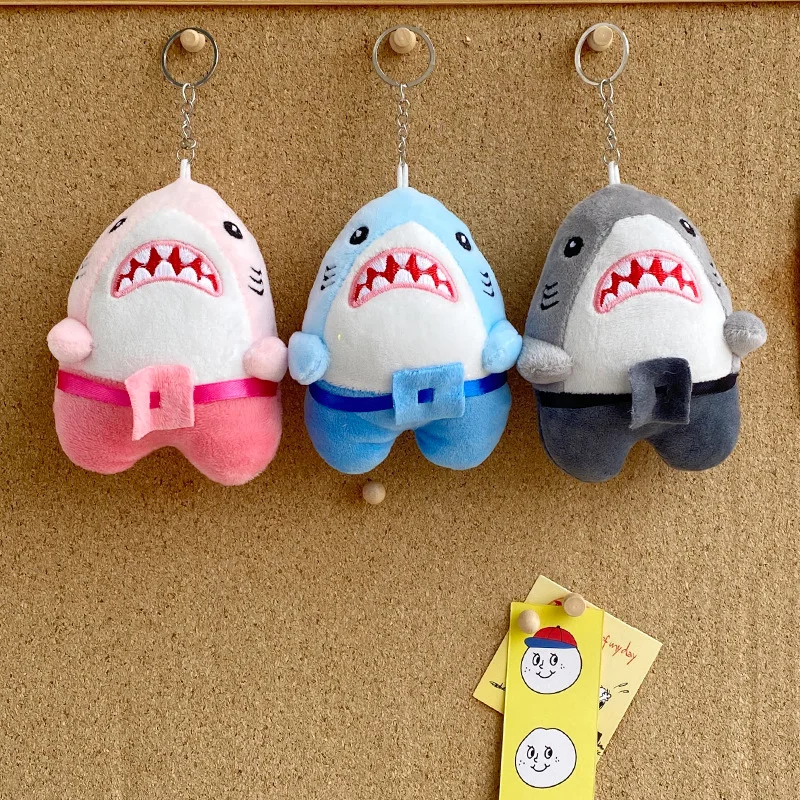 

Мягкая игрушка-акула Кавайи, розовая, синяя, серая, милый брелок-подвеска для рюкзака, аксессуары, детские подарки, игрушки