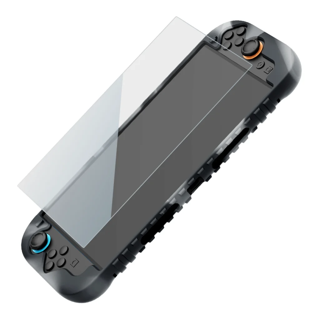 

Soft Comfortable Silicone Case for Switch 2 Protective Cover with Tempered Glass Set Shockproof Protection Shell For Switch 2