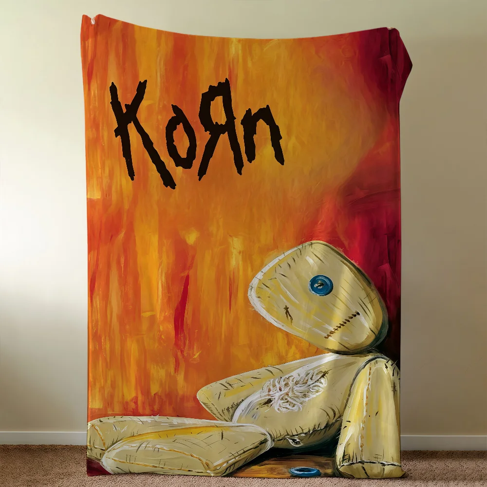 Rock Band K-KornS Album Blanket Throw Super Cosy Plush Living Room Sofa Couch Childish Birthday Gifts