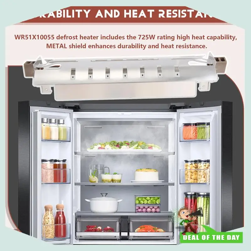 Aquecedor de degelo de geladeira wr51x10055, entrega em 24 horas para ge, aquecedor de degelo, acessórios de eletrodomésticos, 4