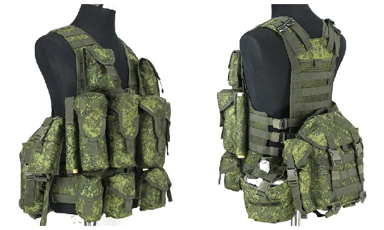 戦術的なロシアのベストの完全なセット,emr戦闘装備,モールバッグ,屋外