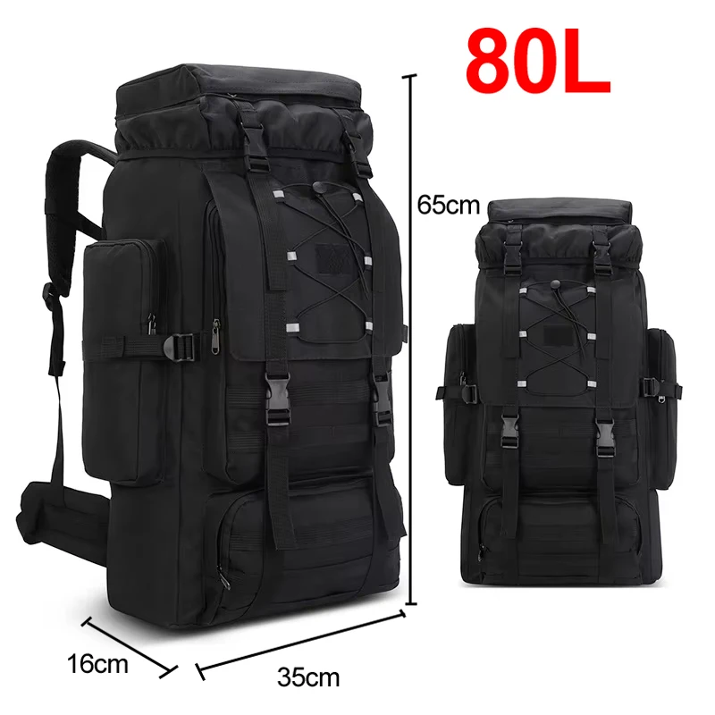 scione 130L Wandern Camping Rucksack Reise Große Gepäck Tasche Männer Trekking Outdoor Sport Pack Molle Trekking Rucksack Für Männer Big Bag 6