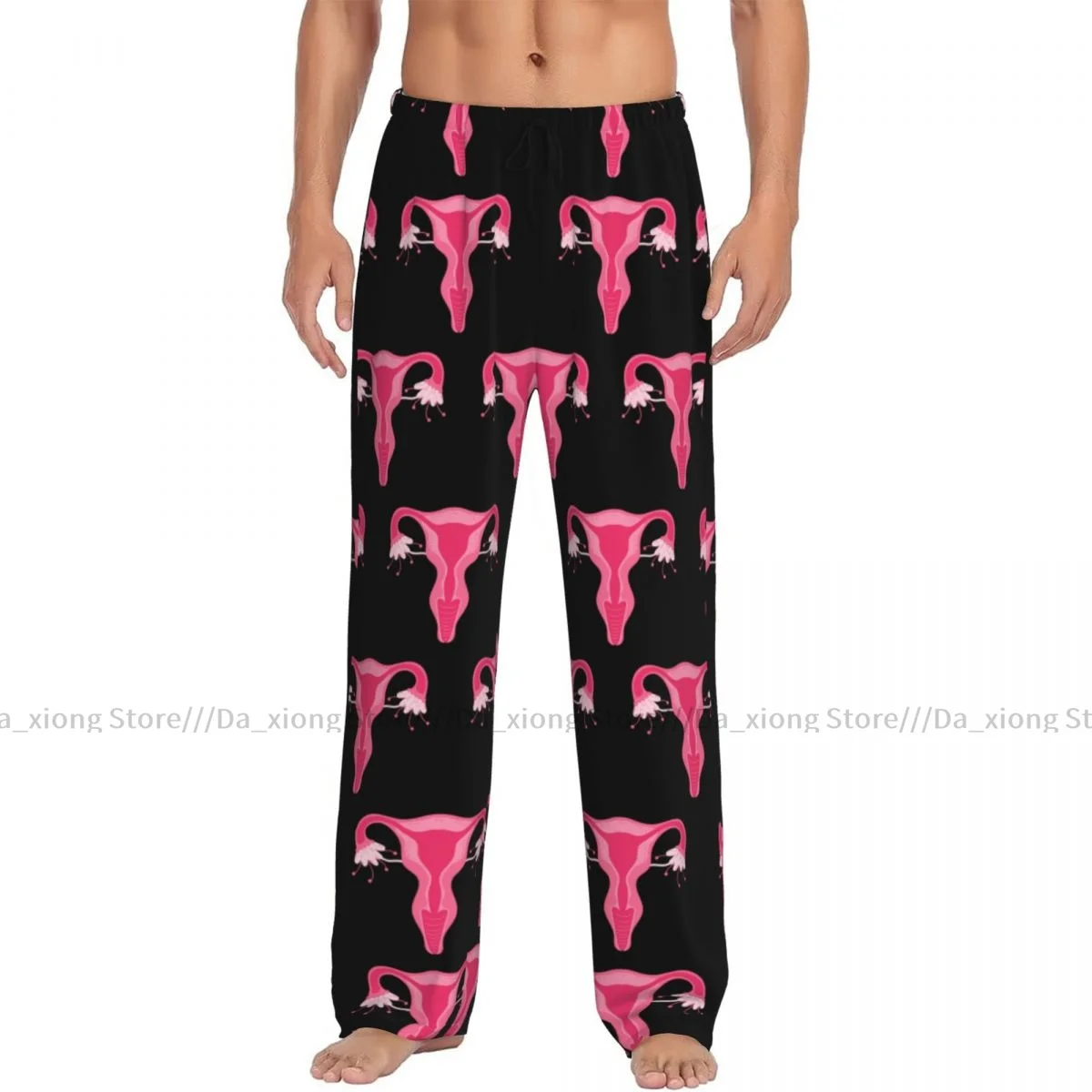 Pijama de ovarios para hombre y mujer, pantalones de dormir, ropa de dormir