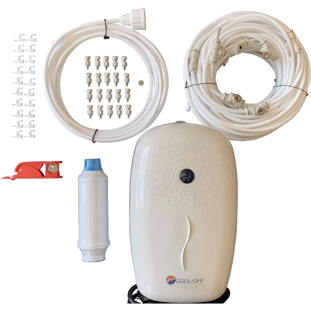 

Комплект системы туманообразования среднего давления 40 футов с белой нейлоновой трубкой для наружного охлаждения