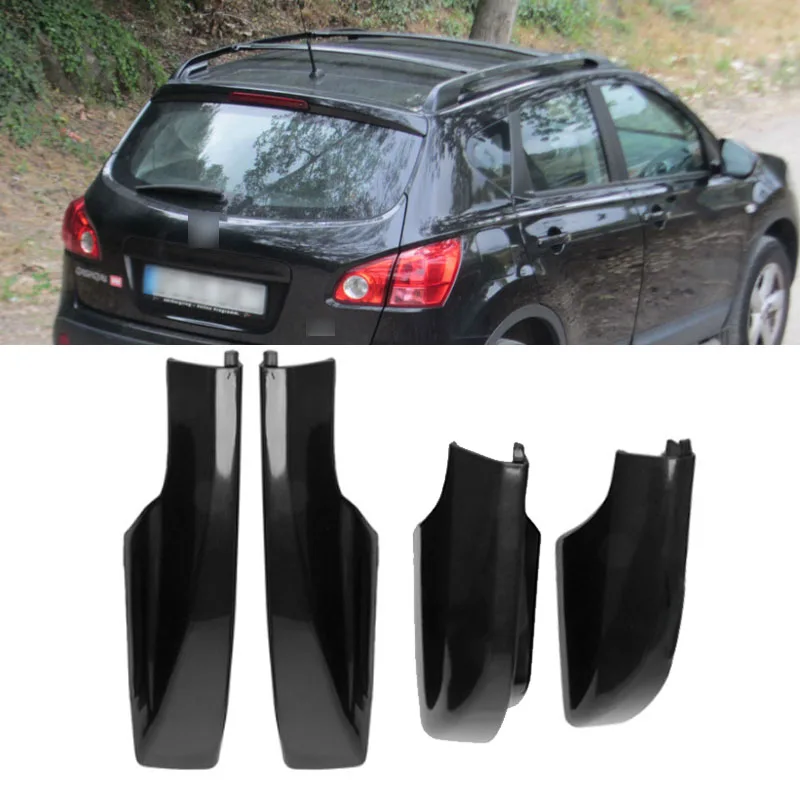 Roof Rack Luggage Rack For Nissan Qashqai 2008-2015  Bar Rail End Cover Shell Cap Trim