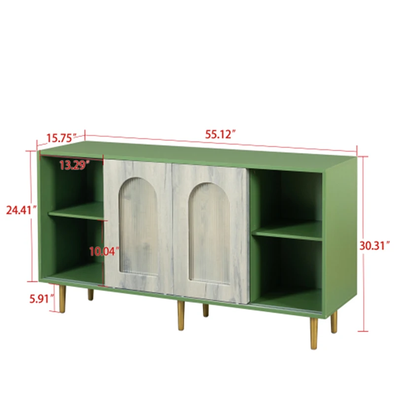 Dresser drawer cabinet,bar cabinet,lockers,sideboard,buffet sideboard,buffet service desk,StorageCabinet,Green