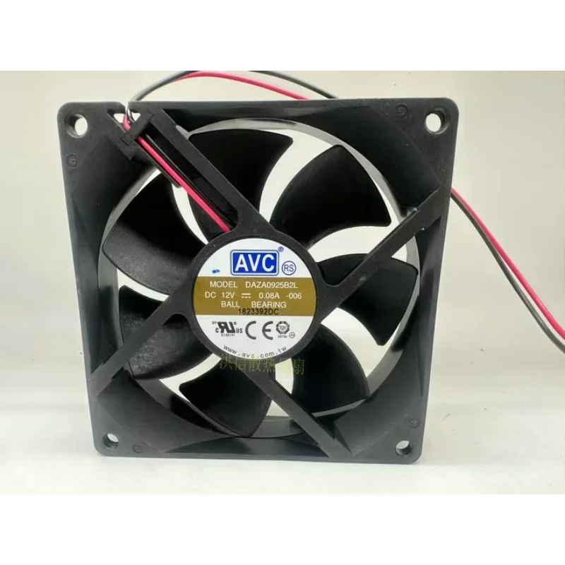 

AVC DAZA0925B2L DC 12V 0.08A 90x90x25mm 2-Wire Server Cooling Fan