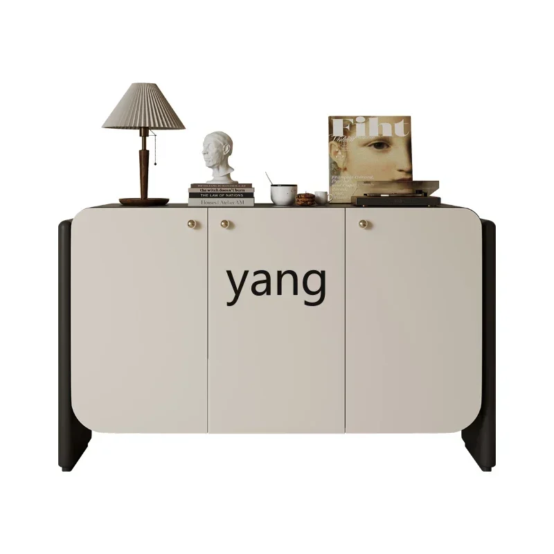 

LH Modern Simple Solid Wood Entrance Shoe Cabinet Integrated Household Door Wabi Sabi Wind Decorative Cabinet