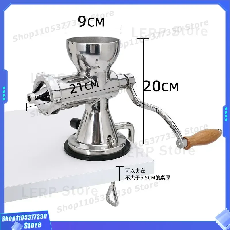 Manual Stainless Steel Wheatgrass Juicer 304 Hand Crank Vegetable Ginger Pomegranate Seedling Extractor Household Kitchen