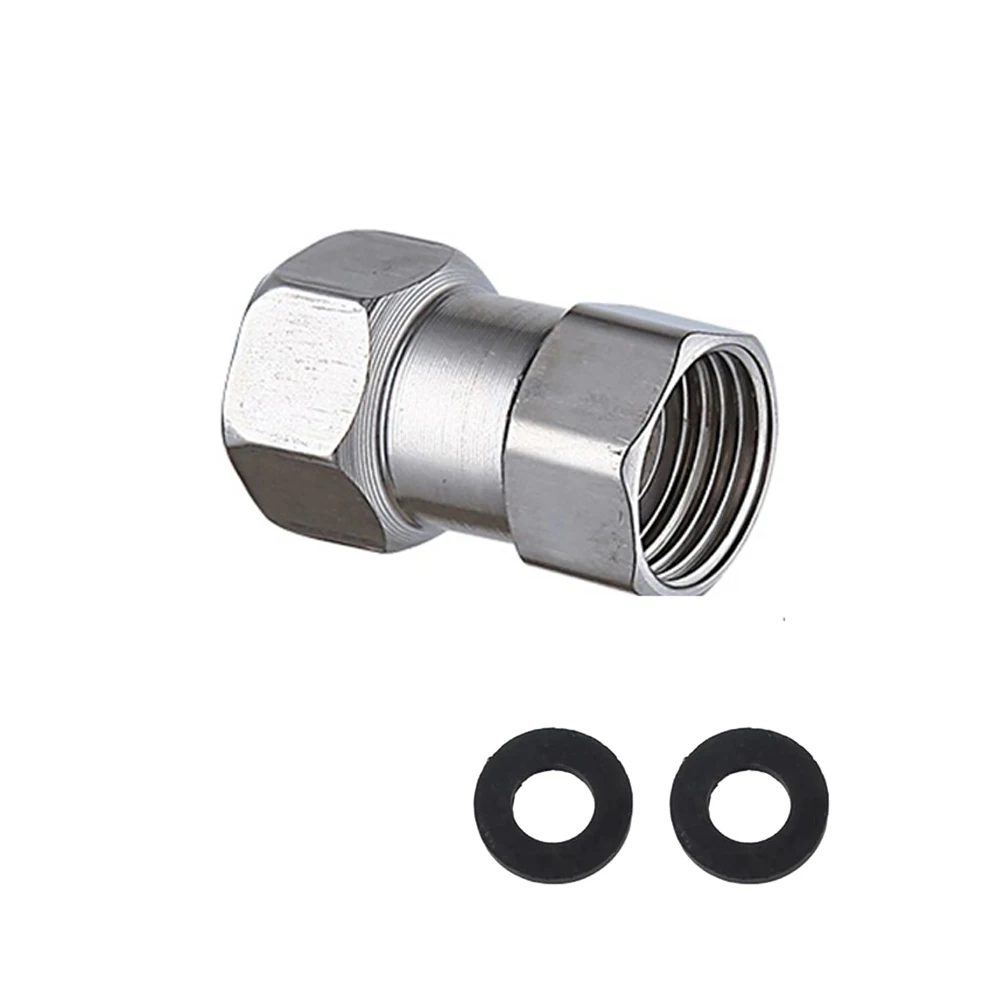 

Гибкий подвижный соединитель из нержавеющей стали 304, 1/2 дюйма, с внутренней резьбой, для распылителя, углового клапана, душа