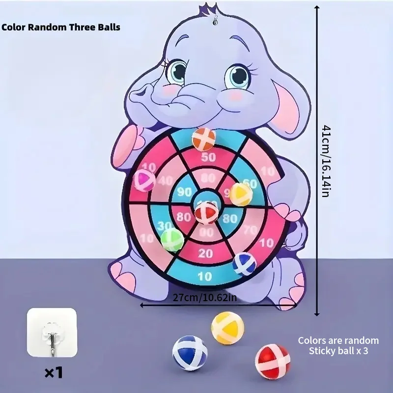 Kinderen kleverige bal dartbord olifant thema is een leuk speelgoed dat kinderen van liefde, geschikt voor binnen en buiten interactief ga