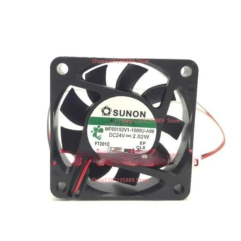 

New Cooling Fan for SUNON MF60152V1-1000U-A99 6015 6CM 24V 2.02W Silent Cooling Fan 60 * 60 * 15MM
