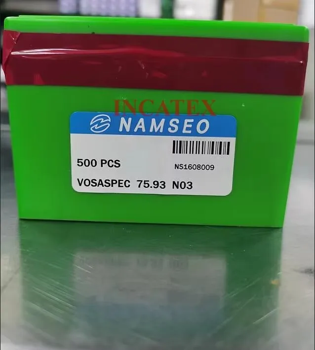 500 agujas de tejer originales coreanas NAMSEO VOSASPEC 75.93 N03 para máquina de tejer china SHIMA SEIKI