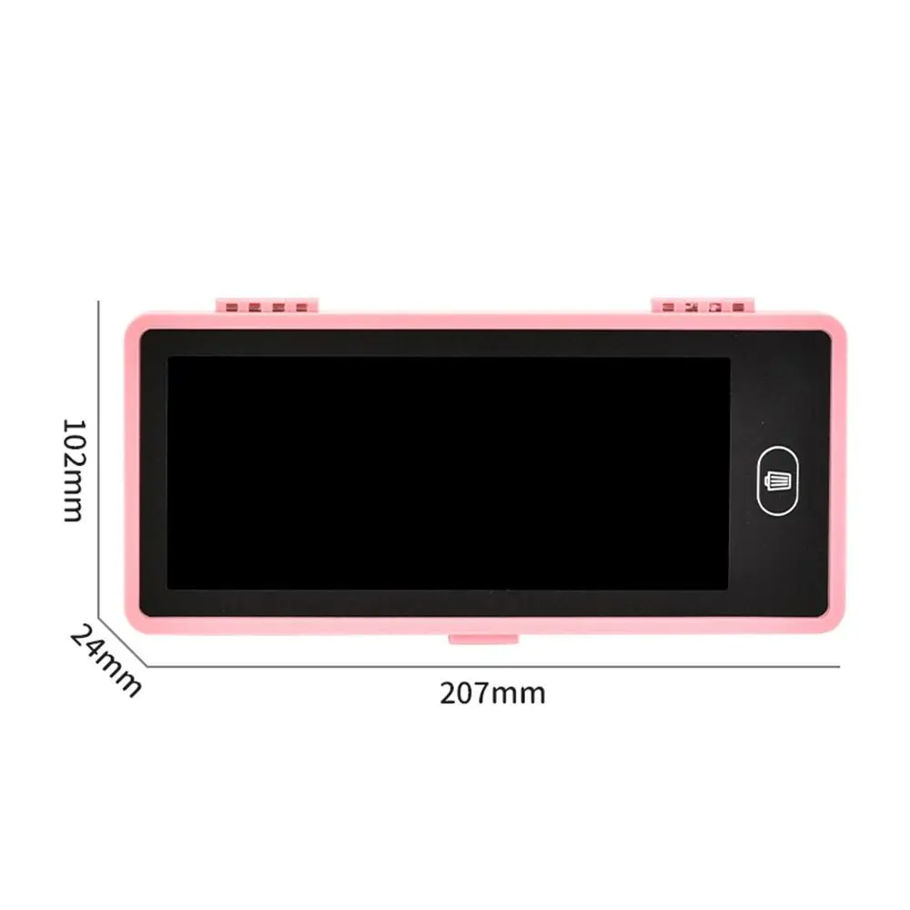 كارتون مع شاشة LCD مقلمة بخط اليد 2 في 1 صندوق أدوات مكتب لطيف قابل للمسح لوحة رسم حقيبة القلم مكتب المدرسة