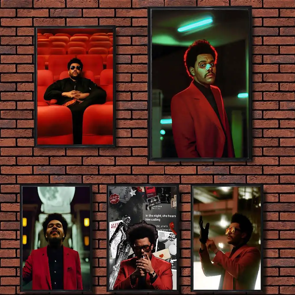 

Blinding Lights T-The Weeknd Poster Prints Wall Art Painting Picture Gift Living Room Bar Restaurant Dec Sticker Large