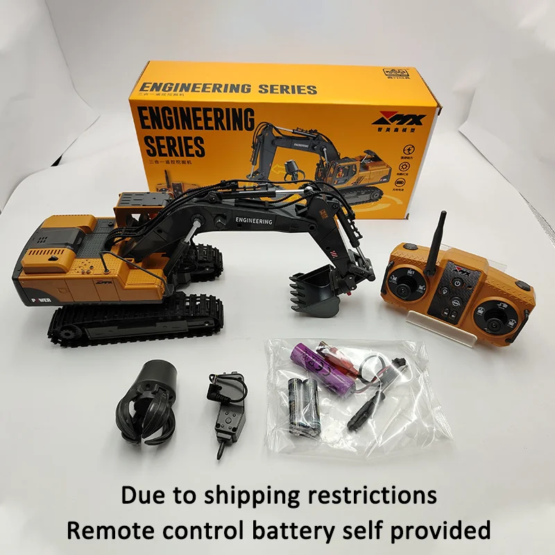 New Product 680 ° Rotation No Dead Angle Simulation Alloy Excavator Construction Vehicle Dump Truck Electric Bulldozer Boy Toy