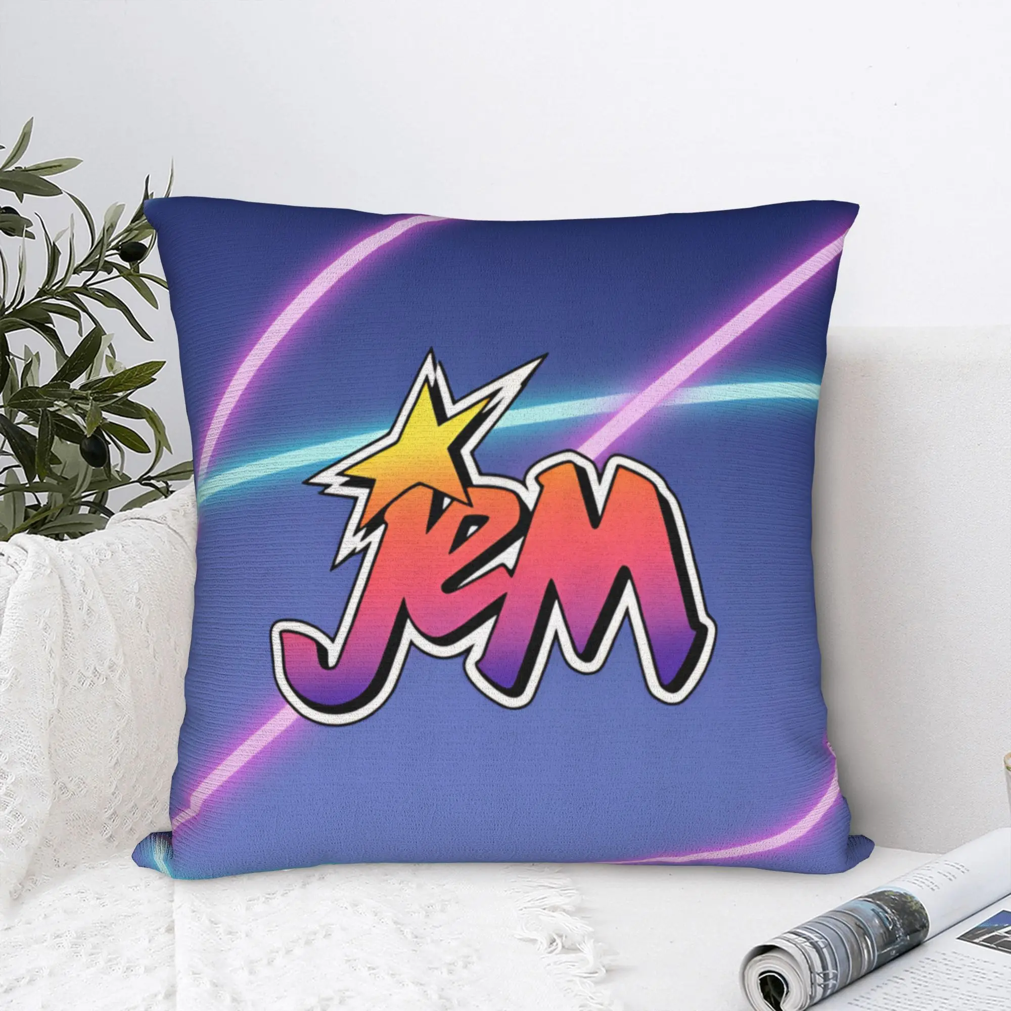 Jem And The Holograms Movie Pillow Case  Comfy Pillow Cover Novelty Pillowcases For Chair Sofa Home Decor