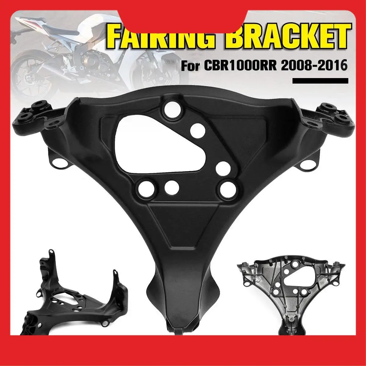 دعامة المصباح الأمامي العلوي لهوندا CBR1000RR CBR 1000RR 2008-2016 أسود