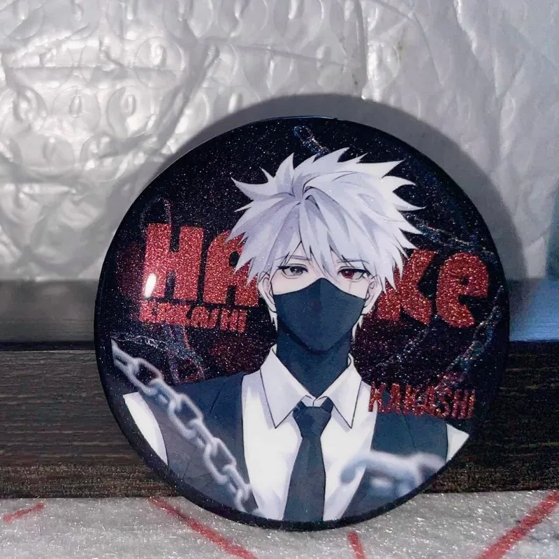 ناروتو كاكاشي الاكريليك الحلي بروش أنيمي عمل الشكل سيارة حقيبة سطح المكتب الديكور نماذج لعبة هدية الكريسماس لمحبي ناروتو #5