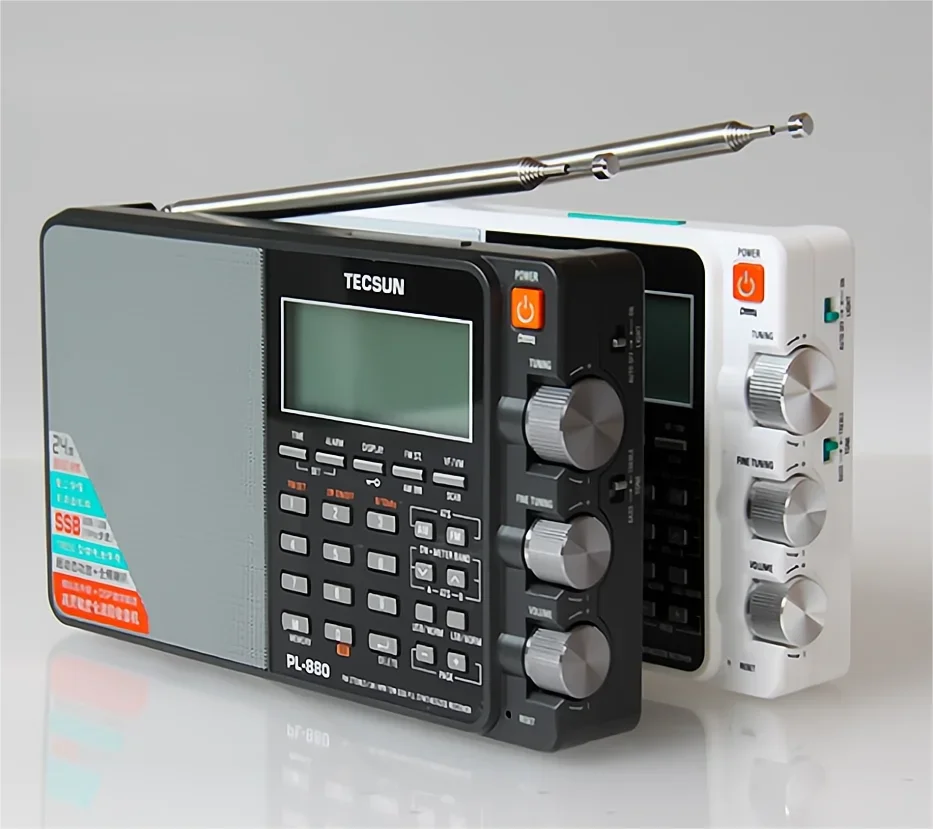 Tecsun PL-880 FM/AM/MW/LW/SW SSB フルバンドデジタルチューナー高