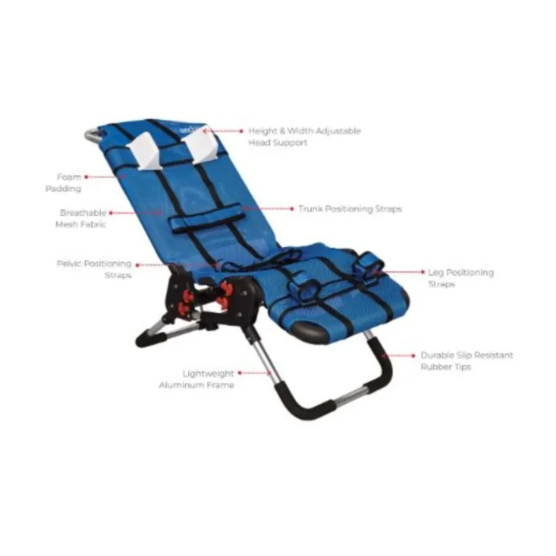 Aluminum Foldable Fully Adjustable Disabled Pediatric Bath Shower Chair For Disabled Special Needs for Child