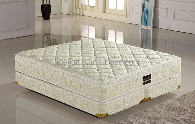 France Italy Luxury classic 5 star hotel compress pillow top pocket spring mattress order online