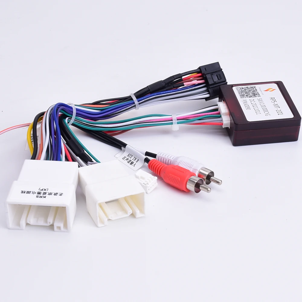 Wiązka przewodów samochodowych 16pin Canbus Box do Mitsubishi Outlander Pajero (2006-2013) Stereo Wire Aftermarket Android adapter