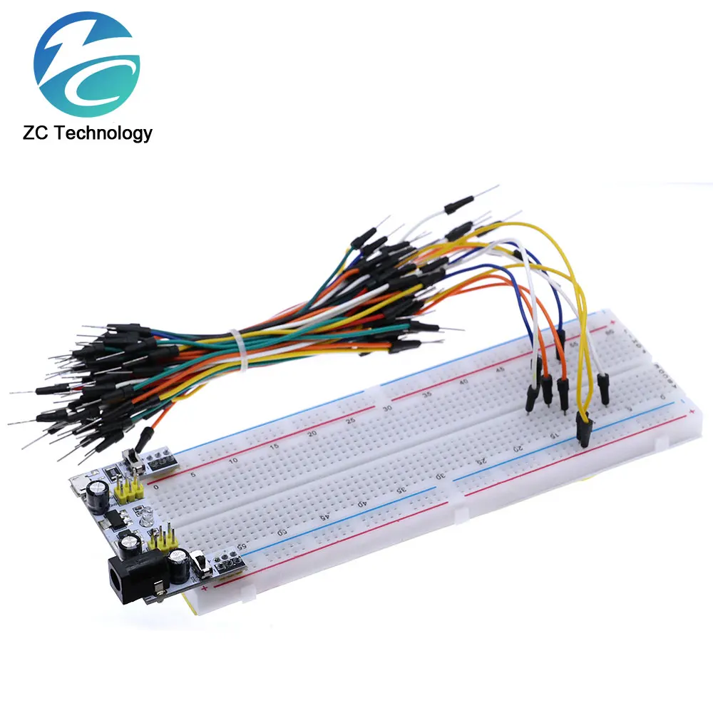 3.3V/5V MB102 Breadboard power module+MB-102 830 points Prototype Bread board for arduino kit +65 jumper wires wholesale