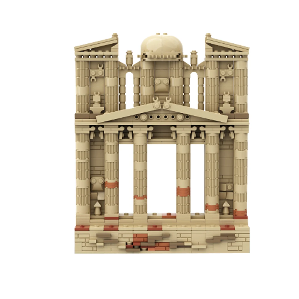 MOC Building Blocks Street View Kits Petra Jordan And The Last Crusade In Frame Architecture Bricks Toys Indiana Jones Kid Gifts