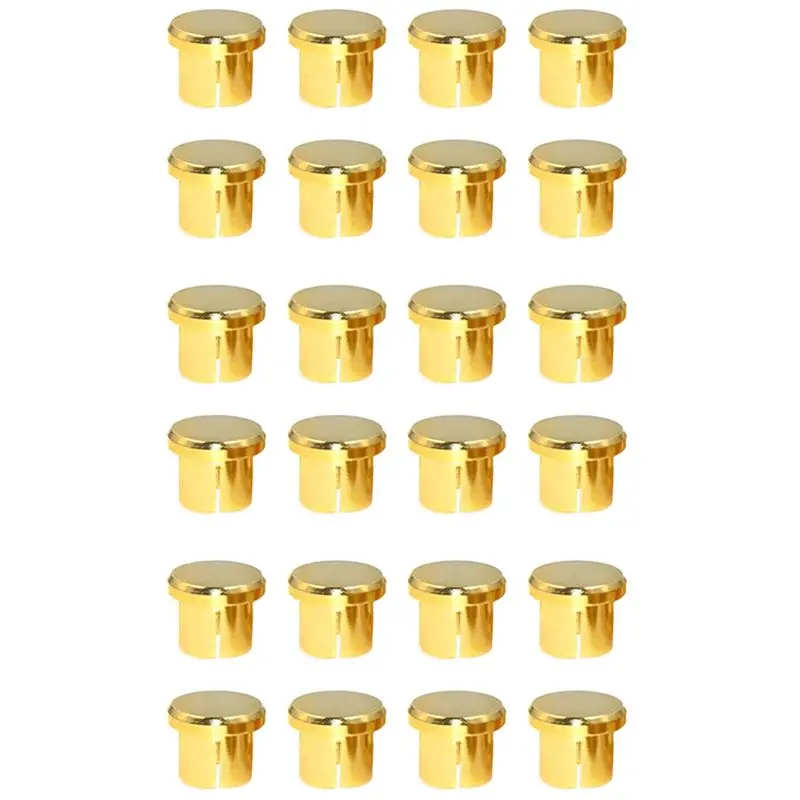 

BNVN-24Pcs Gold Plated RCA Protection Cap Plug Short-Circuit Socket Phono Connector Shielding Plug Socket Protection Cover