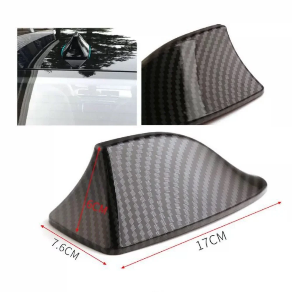 Car Shark Fin Antenna Signal Aerials Carbon Fiber Style for MG ZS EV MG6 EZS HS EHS 2019 2020 Roewe RX5 i6 i5 RX3 RX8 ERX5
