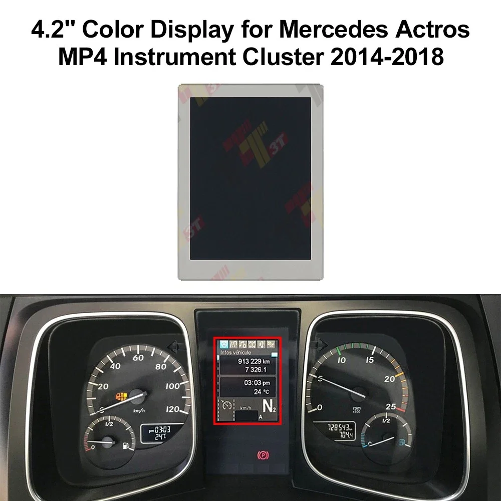 

New 4.2 inch COG-VLUK7029-204 202 203 201 LCD Display Screen OEM for Mercedes Actros 1840 Euro 6 Instrument Cluster