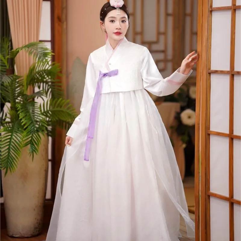 Высокое качество | Новая корейская одежда, женское платье Yanji Photo Hanbok Court, женское платье, повседневная одежда для выступлений