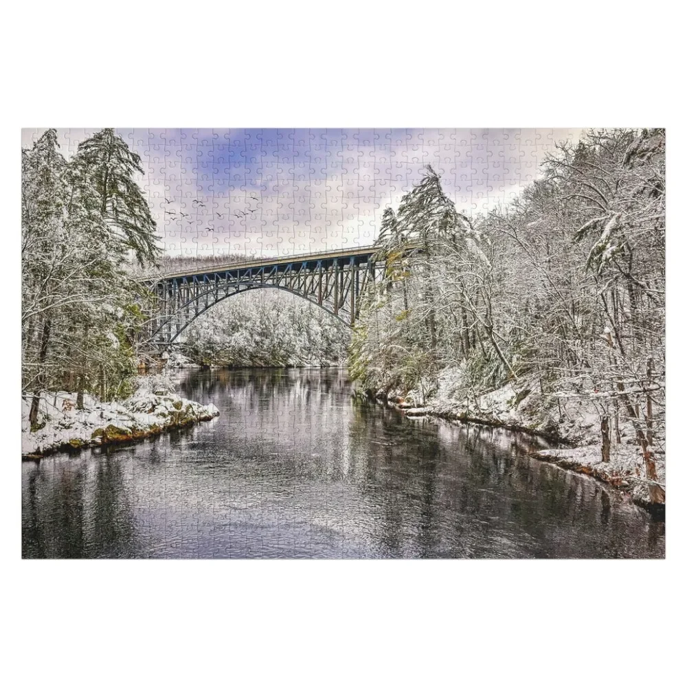 

The French King Bridge in Winter Jigsaw Puzzle Game Children Personalised Toys With Photo Puzzle