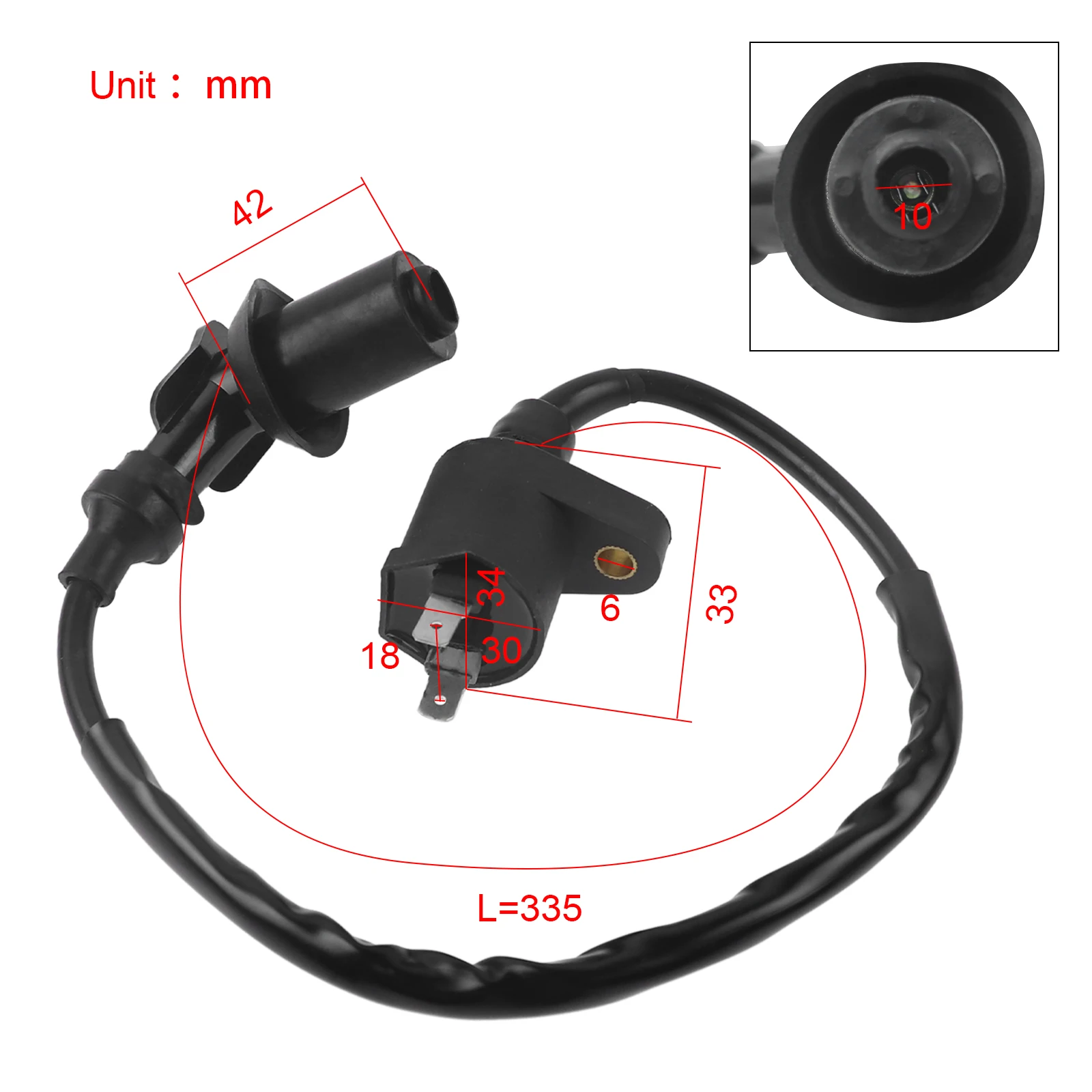 Motorcycle Ignition Coil for GY6 50cc -150cc 4-stroke Engine  Honda Gyro NSR50 NX250 Rebel 450 Tourist Trophy 500 XR600R Z50R