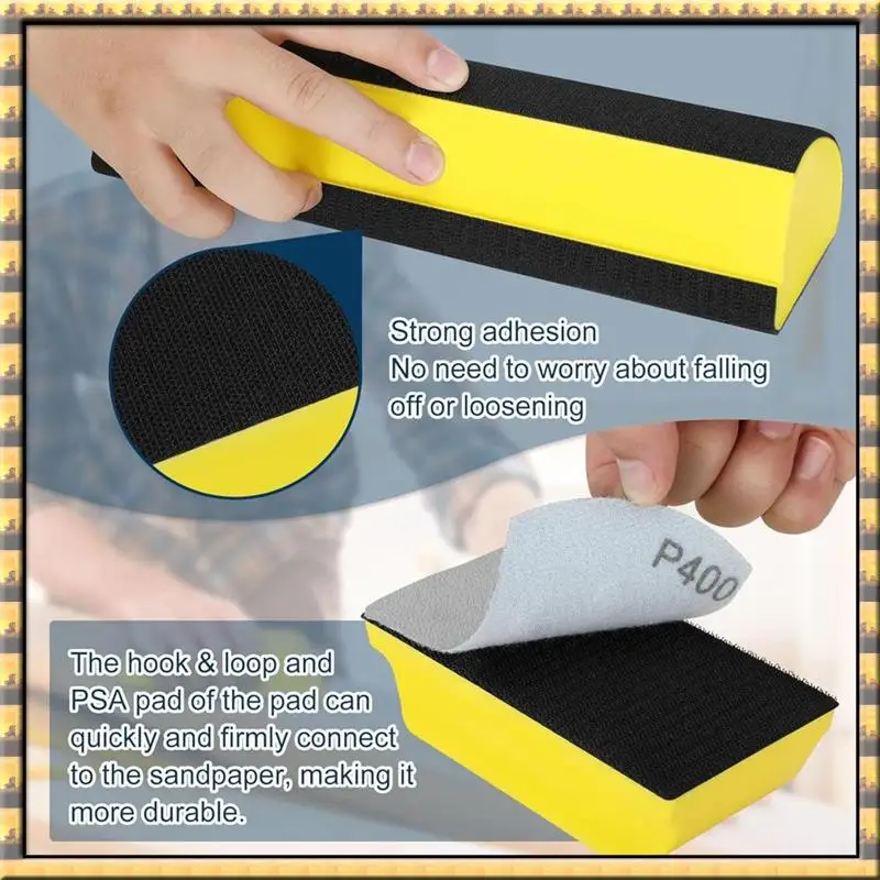 

AT03 Top 7Pcs Sanding Blocks Auto Body Auto Body Sanding Block For Woodworking, Automotive Body And Crafts Polishing