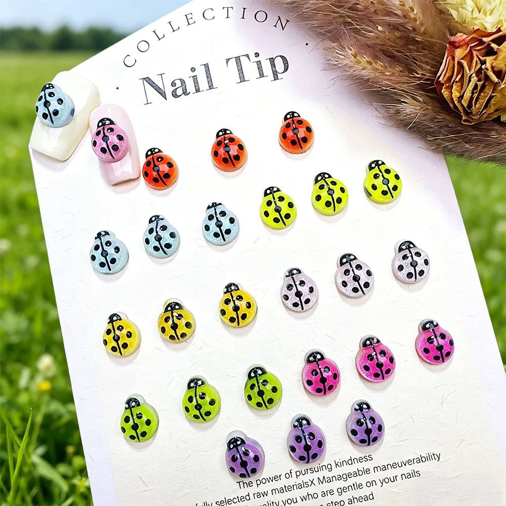 50Pcs Mixed Colorful Beetle Na - Art Craft Ladybug recension och pris
