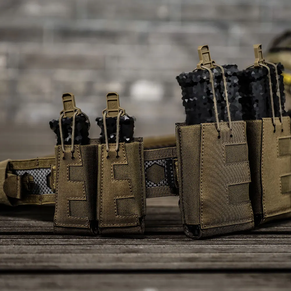 

Emersongear V-образный двойной подсумок для журналов для пистолетов, тактическая легкая сумка для магазинов, быстросъемный чехол для охоты, треккинга, нейлон