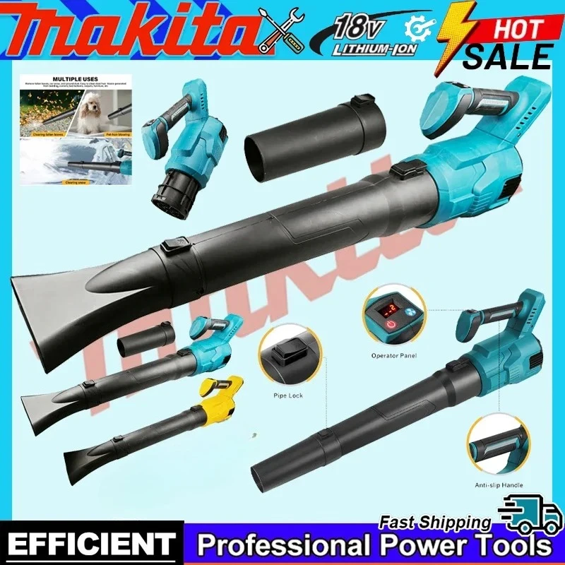 

Makita 18V Battery Electric Air Blower Handheld Efficient Leaf Snow Dust Blowing Cleaning Power Tool